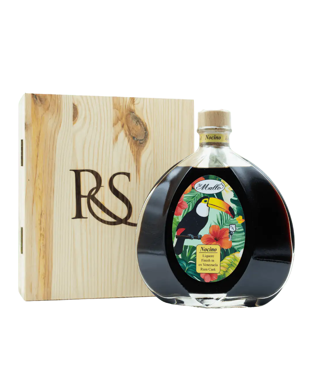 Nocino Rum Cask Finish con Scatola di Legno
