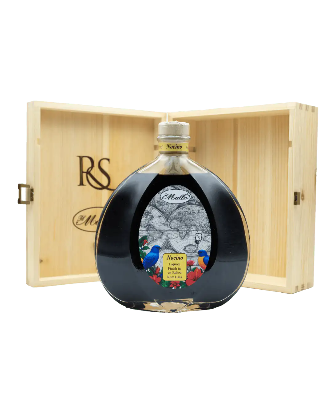 Nocino Belize Rum Cask Finish con Scatola di Legno