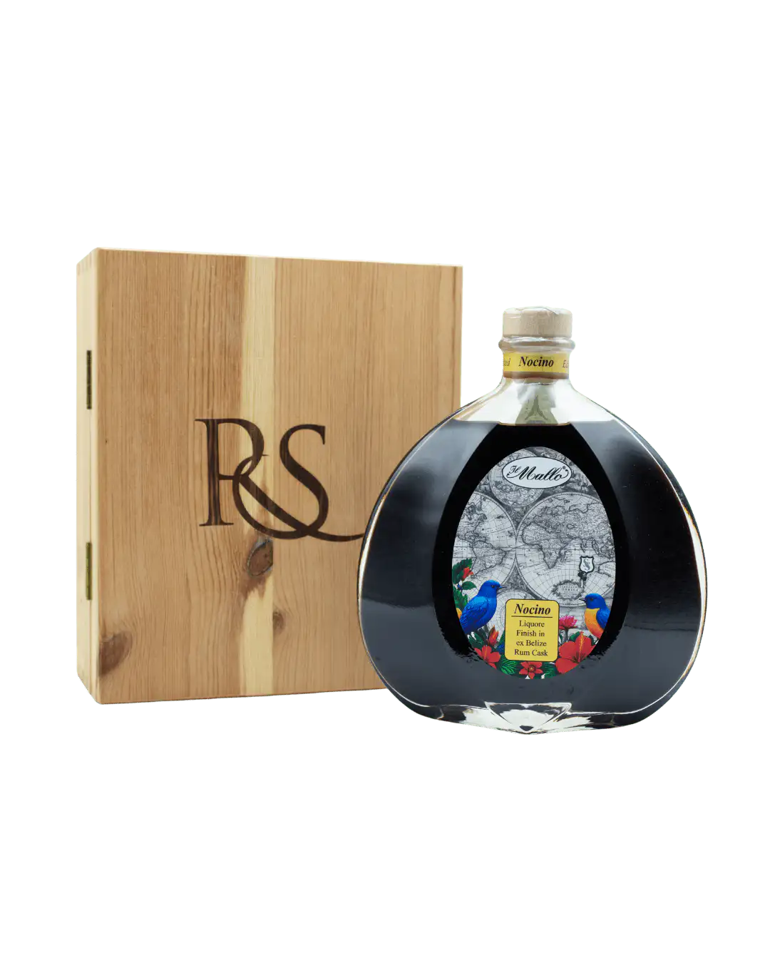 Nocino Belize Rum Cask Finish con Scatola di Legno